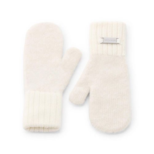 Canada Goose Handschuhe - Fäustlinge aus Alpaka - Gr. ONE SIZE - in Creme - für Damen