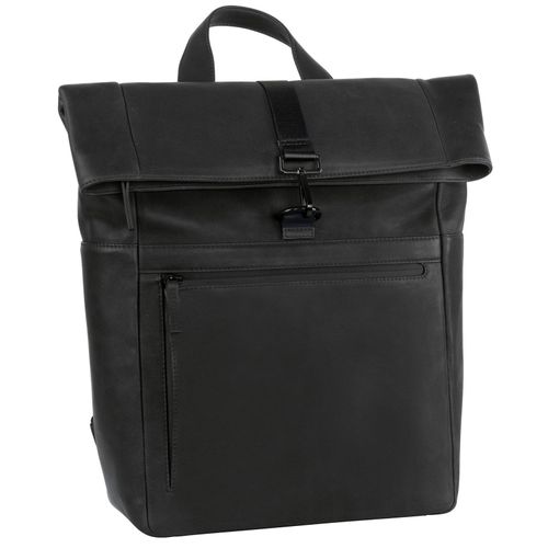 LEONHARD HEYDEN Rucksack Den Haag Rolltop schwarz