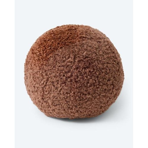 Kissen in Teddy-Optik, rund