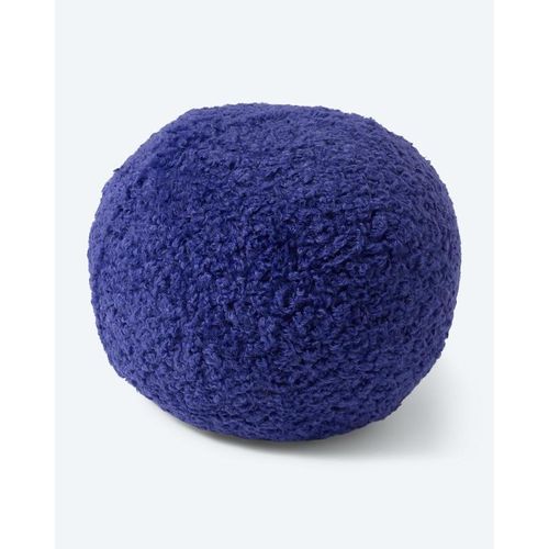 Kissen in Teddy-Optik, rund