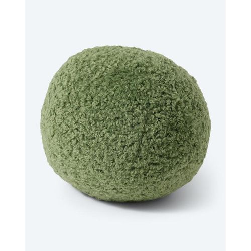 Kissen in Teddy-Optik, rund