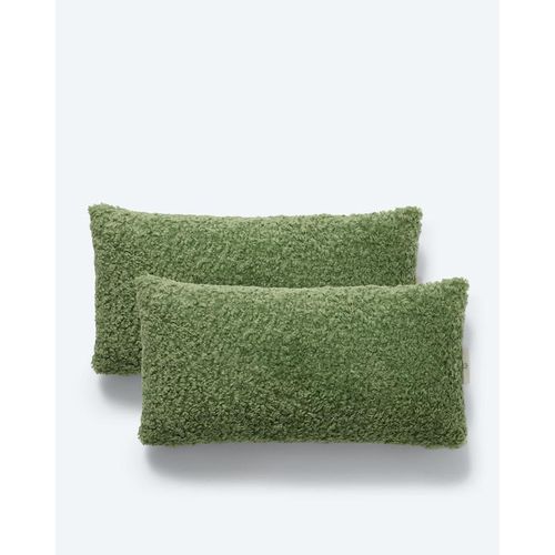 Kissen in Teddy-Optik (30 x 60 cm), 2tlg.