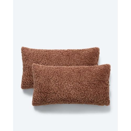 Kissen in Teddy-Optik (30 x 60 cm), 2tlg.