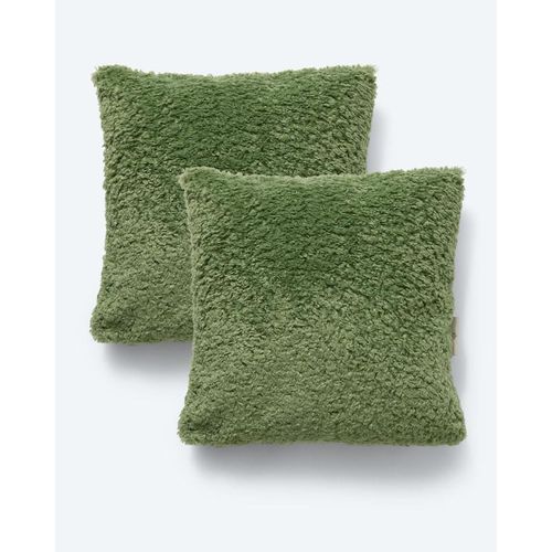 Kissen in Teddy-Optik (45 x 45 cm), 2tlg.
