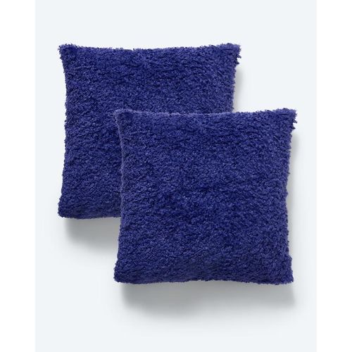 Kissen in Teddy-Optik (45 x 45 cm), 2tlg.