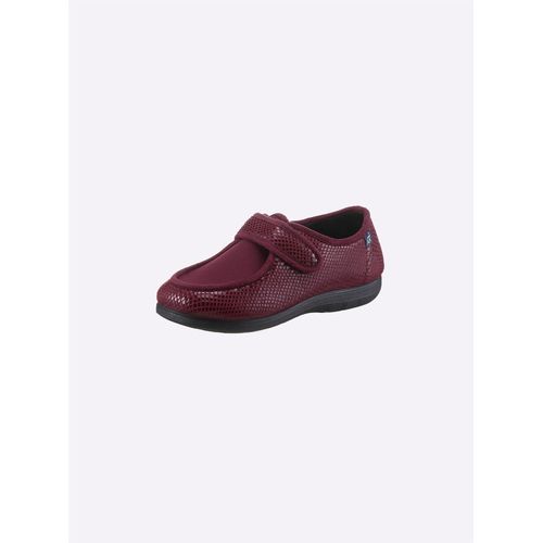Hausschuh CASUAL LOOKS, Damen, Gr. 39, rot (bordeaux), Textil, Schuhe