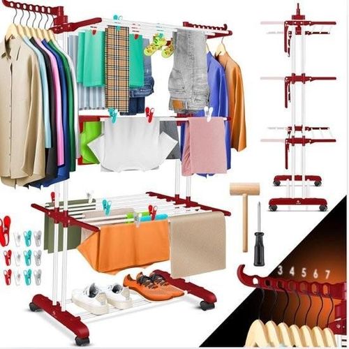 Wäschespinne - Wäscheständer - Für drinnen und draußen - Trockenturm - Wäsche trocknen - Stabil