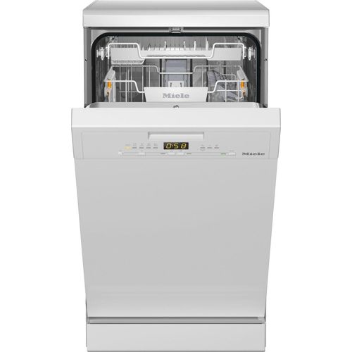 MIELE Standgeschirrspüler "G 5540 SC SL Active", Energieeffizienz: E (A-G), silber (weiß), B:44,8cm H:84,5cm T:60cm, Geschirrspüler