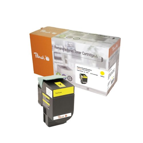 Peach L54 Toner XL ye ersetzt Lexmark C544X2YG für z.B. Lexmark C 544 DN, Lexmark C 544 DTN, Lexmark C 544 DW, Lexmark C 544 N, Lexmark X 544 DN (wiederaufbereitet)