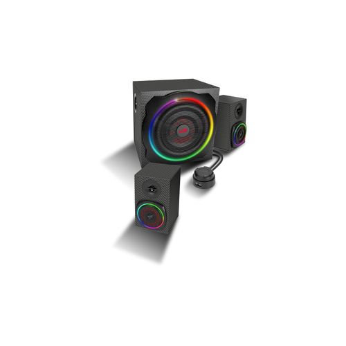 SPEEDLINK GRAVITY CARBON RGB 2.1 Subwoofer System, black