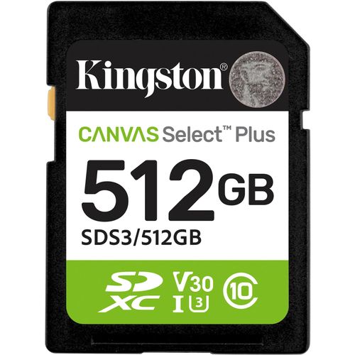 Kingston Speicherkarte Canvas Select Plus 512 GB SDXC