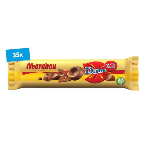 Marabou Doppelrolle Schokolade Daim 134 g, 35er Pack
