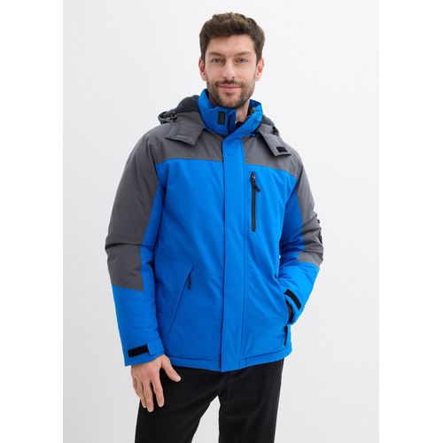 bonprix Wasserdichte Funktionsjacke, blau, Gr.46, Modische Ski-Funktionsjacke mit Kuschel Fleece-Futter gefüttert. Zu dem besitzt die Jacke mehrere Funktionen.