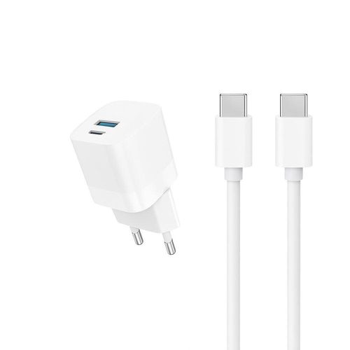 Kabel und Wandgesteck (USB-C + USB-C) 20W - WTK
