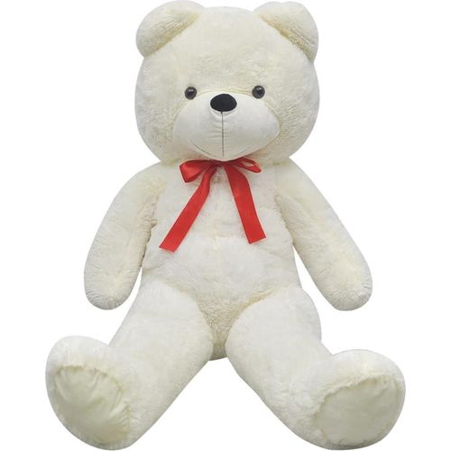 vidaXL Teddybär Kuscheltier Plüsch Weiß 242 cm