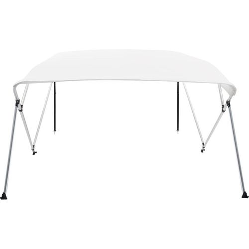 vidaXL 4-Bow Bimini Top Weiß 243x196x137 cm