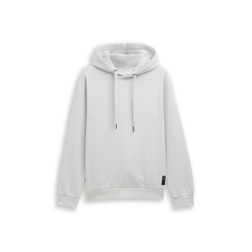 TOM TAILOR DENIM Herren Hoodie Sweatshirt mit Logo-Badge, bunt, Uni, Gr. XL Image