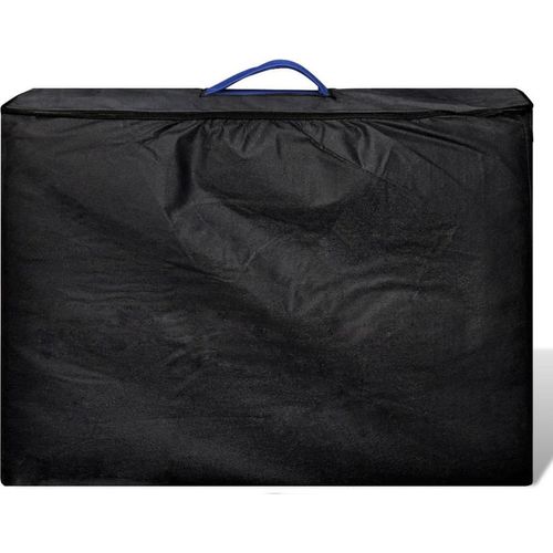 vidaXL Massagetisch mit Holzrahmen, faltbar 3 Zonen Blau