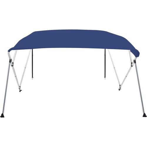 vidaXL 4-Bow Bimini Top Blau 243x196x137 cm