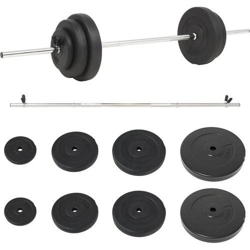 vidaXL Langhantel mit Gewichten 60 kg