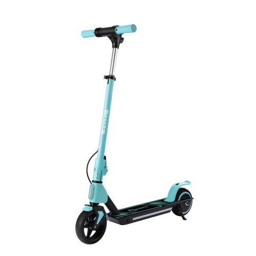 SIMATE S2 pro Faltbarer Kinder-Elektro-Scooter 6,5-Zoll-Rad, 14km/h, 130W, max 70kg, LCD-Display, leicht und umweltfreundlich, Blau