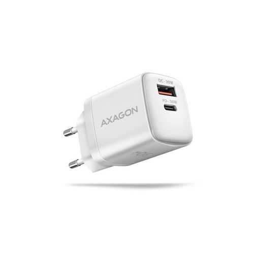 AXAGON Wall Charger 30 W PD 3.0 Quick Charge 4+ - USB-C + USB-A