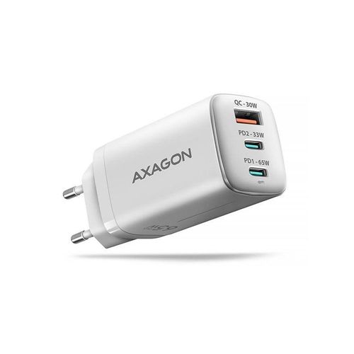 AXAGON Wall Charger 65 W PD 3.0 & Quick Charge 4+ - 2 × USB-C + 1 × USB-A