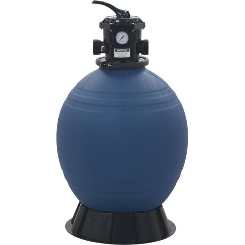 vidaXL Pool-Sandfilter mit 6-Wege-Ventil Filterkessel Blau 560 mm