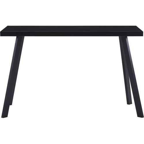 vidaXL Esstisch Schwarz 120 x 60 x 75 cm Hartglas