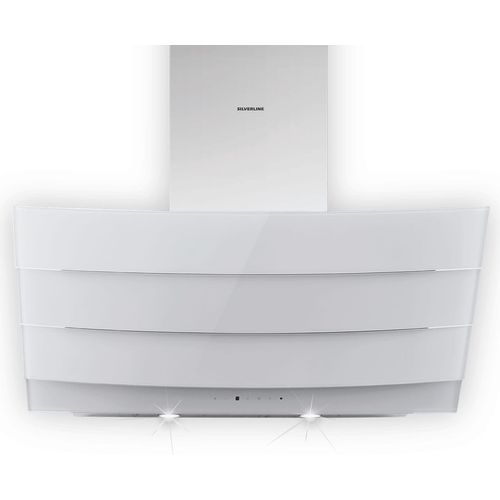 Silverline Kassiopeia Eco KSW 853 W Kopffreihaube 80 cm Edelstahl/Weißglas