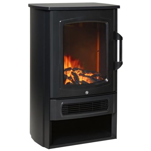 Elektrokamin mit Heizung,elektrischer Kamin mit LED Flammeneffekt,1000/2000W Dekokamin mit Thermostat,elektrisch Kaminfeuer für Räume bis 25qm