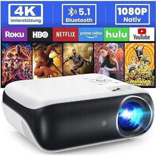 Projektor Projektor Full Hd 4K Led 9500Lm Bluetooth 5.1 50-200 Zoll Kino