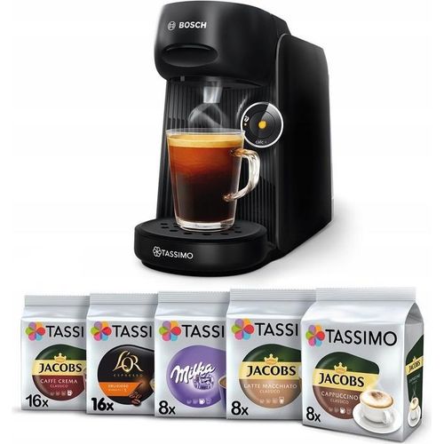 Bosch Tassimo Finesse Kaffeemaschine + 56 Kapseln-Schwarz