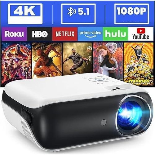 Led Projektor Full Hd 4K 9500 Lm Bluetooth - Heimkino Und Präsentationen