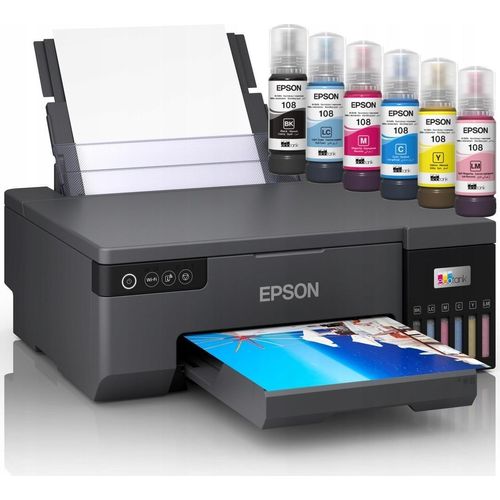 Fotodrucker A4 Epson L8050 6 Farben Drucken Auf Cd/Dvd Wifi Speichern