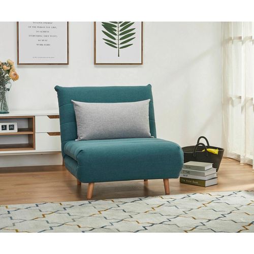 Livetastic Schlafsessel , Blau, Grau , Textil , Kiefer , 77x84x91 cm , Liegefunktion , Wohnzimmer, Sessel, Schlafsessel