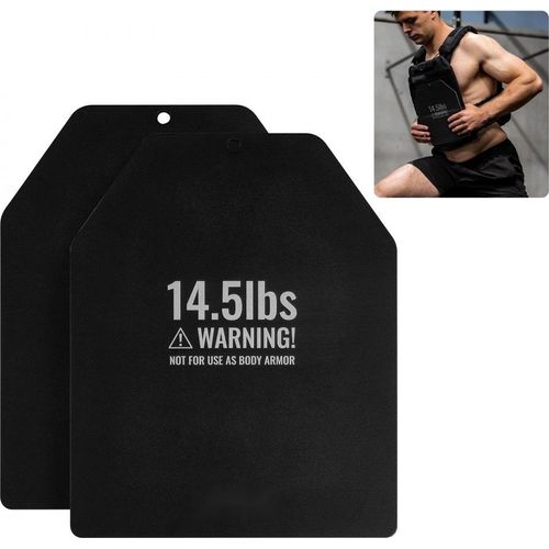 Gewichtswestenplatten für Kraft- und Lauftraining - 2x6,58kg Gewichtsplatten - Fitness Equipment