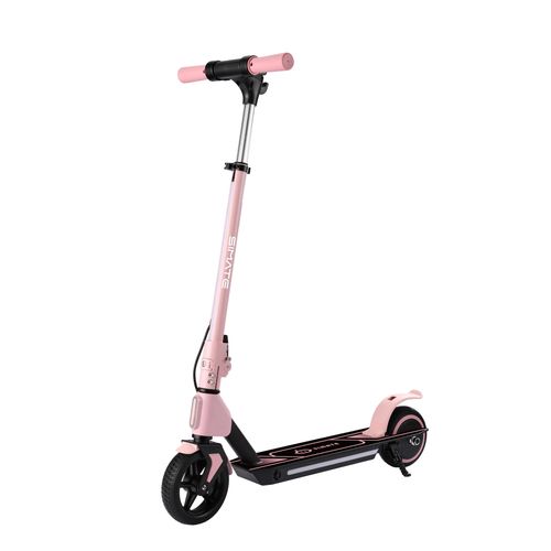 SIMATE S2 pro Faltbarer Kinder-Elektro-Scooter 6,5-Zoll-Rad, 14km/h, 130W, max 70kg, LCD-Display, leicht und umweltfreundlich, Rosa