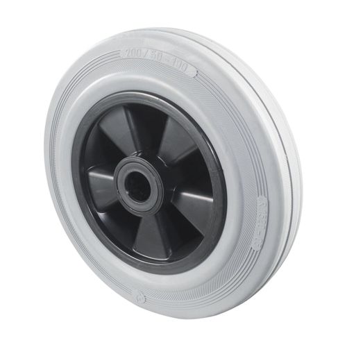 BS Rollen Rad, Raddurchmesser 200, B46 grau, Achs, Durchmesser 20 205kg (B46.200)