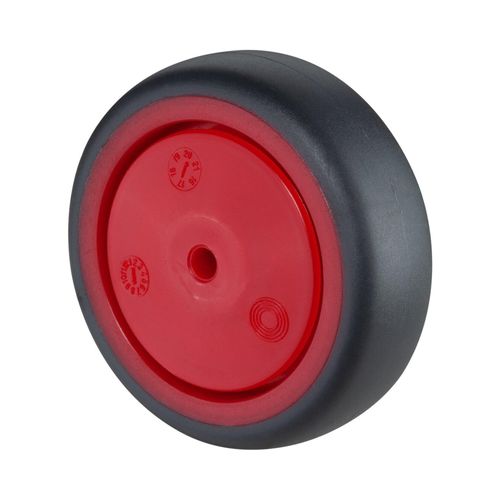 BS Rollen Gummirad A85.F003, Durchmesser 75 grau, Achs, Durchmesser 6, 60kg (A85.076.F003)