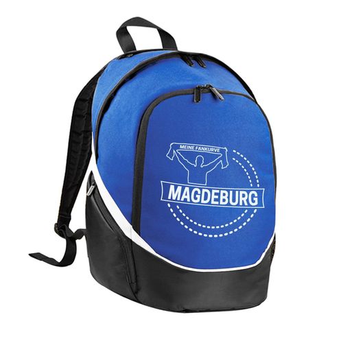 multifanshop Rucksack - Magdeburg - Meine Fankurve - Druck weiß - Tasche