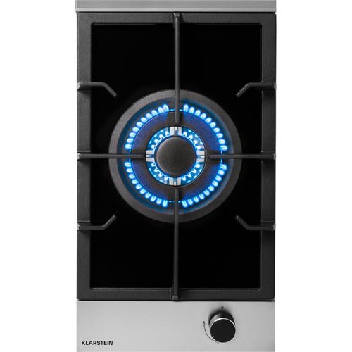 Klarstein Gaskocher 1-Flammig, 3,4 kW Einbau-Gaskocher für Innenbereich, Edelstahl-Gaskocher für Wohnmobil, 1-Flammiger Gaskocher, Moderner Einbau Gasherd, Ein Brenner Gas Herd