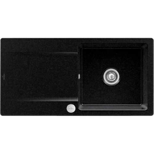 V&B Spüle Siluet 60 m Abl.garn, rd m Exzenter, chromite