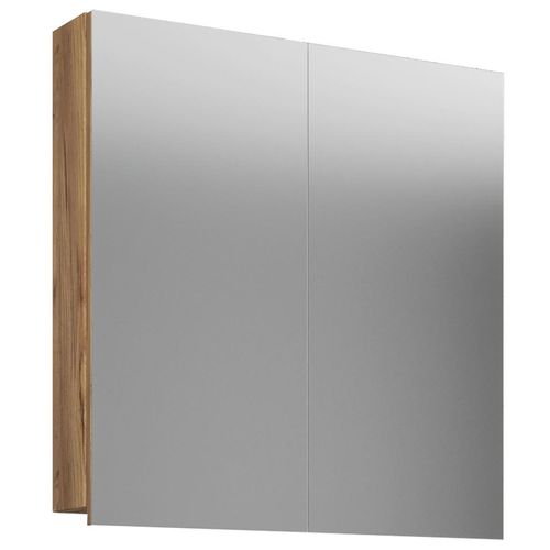 Mid.you Spiegelschrank VCM VCB 1 , Eiche, Honig , Holzwerkstoff , 1 Fächer , 60x59x12 cm , Badezimmer, Badezimmerspiegel, Spiegelschränke