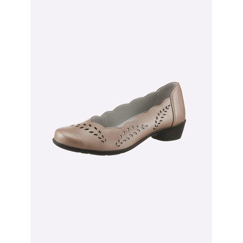 Pumps CASUAL LOOKS, Damen, Gr. 38, beige, Glattleder, Schuhe