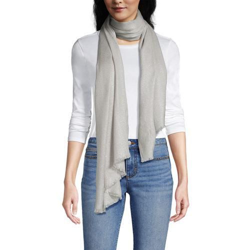 Metallic-Schal, Damen,  Sonstige, Metall/Viskose, by Lands' End