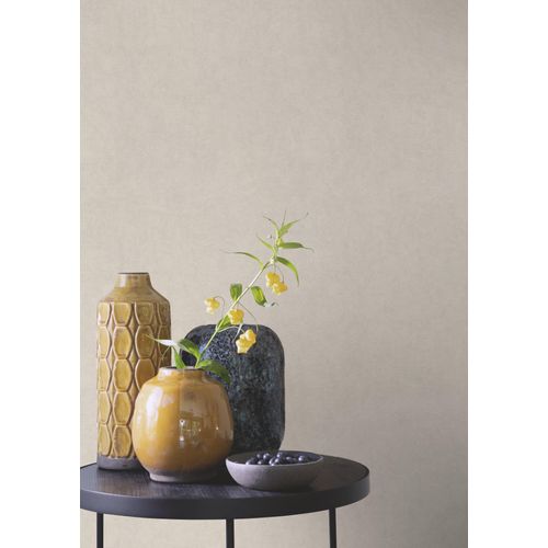 Papiertapete RASCH "Uni Papiertapete einfarbig", beige, B:0,53m L:10,05m, Papier, Tapeten, Einfarbig