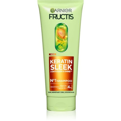 Garnier Fructis Keratin Sleek shampoing pour cheveux secs et fragilisés 200 ml