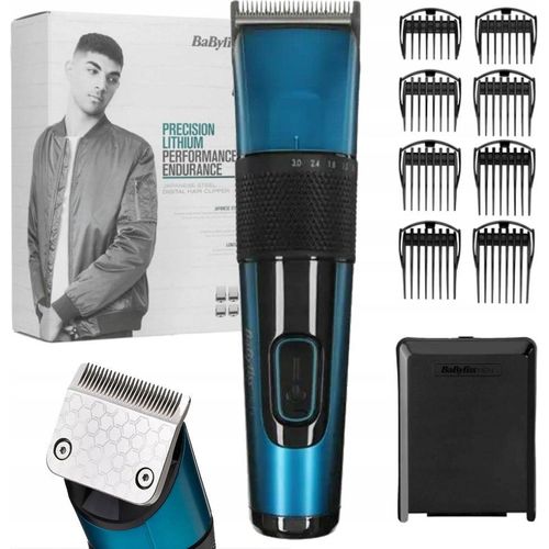 Kabellose Babyliss E990e Haarschneidemaschine, 8 Aufsätze, 0.6-28 mm zum Schneiden