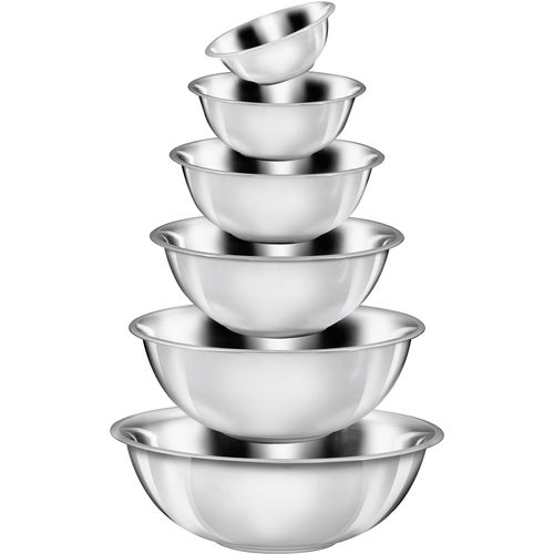 Schüssel KING, silber (silberfarben), Edelstahl, Schüsseln, für den täglichen Gebrauch